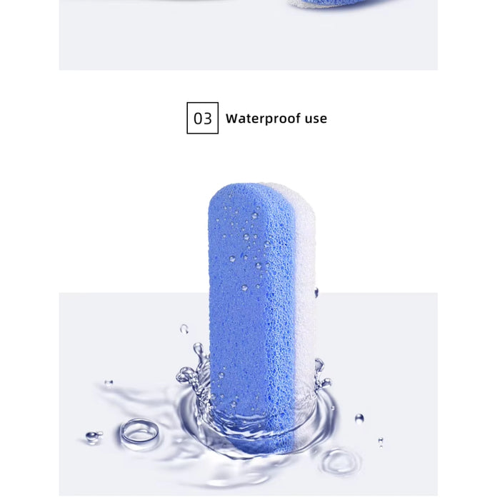 Digital Shoppy  Glass Pumice Stone for Feet Hard Dead Skin Cracked Heel Callus Remover and Foot Scrubber & Pedicure Exfoliator Kit (Blue+white)