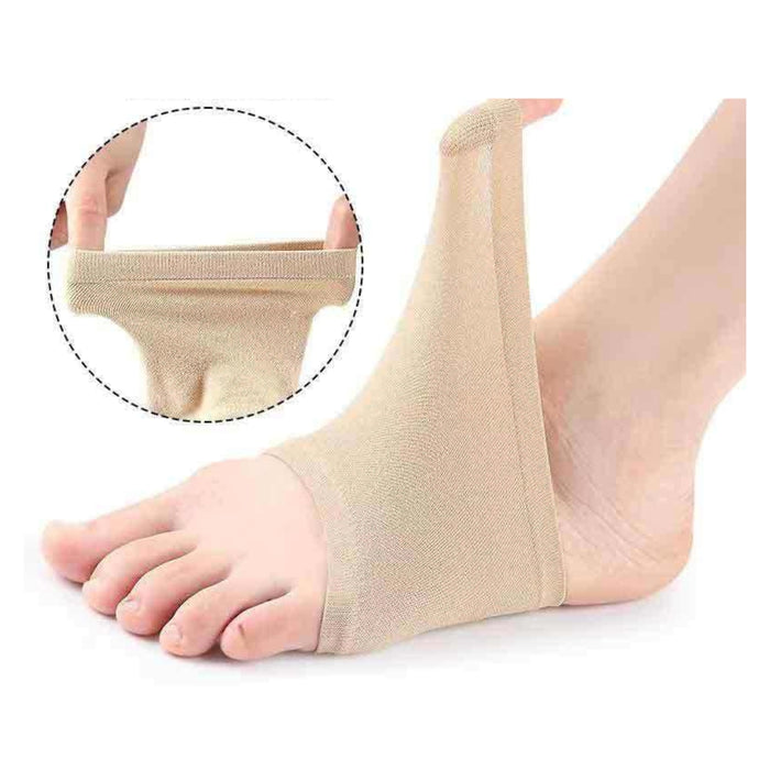Beige magnetic foot massage pads for metatarsal support