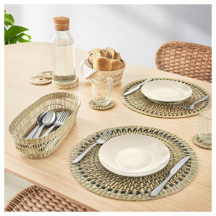 IKEA PENNFISK Natural Sedge Place Mat — Handwoven, 37cm | Eco Dining