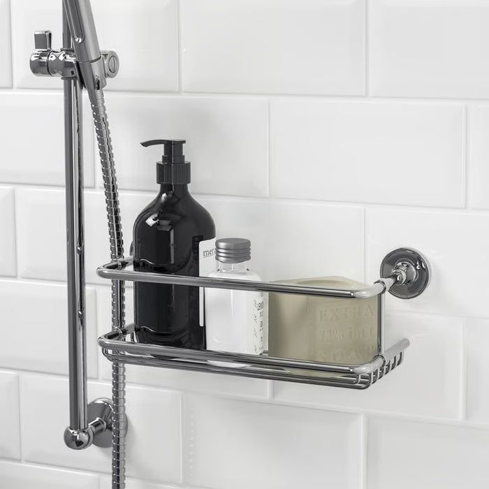 IKEA BROFJÄRDEN Chrome Bathroom Suite - 4-Piece Organization Set