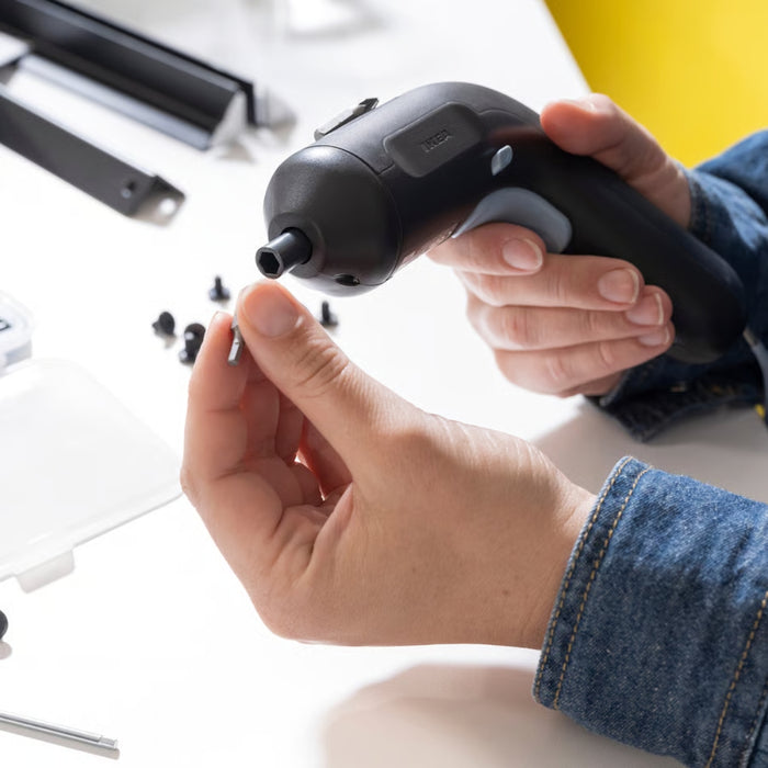 IKEA TRIXIG Power Tool Combo - Cordless Screwdriver & Complete Bit/Drill Set