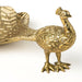 IKEA CAROMATISK Decoration, peacock/gold-colour, 9 cm (3 ½ "), brass figurine with fanned tail, ideal for traditional or festive home decor – 20621678