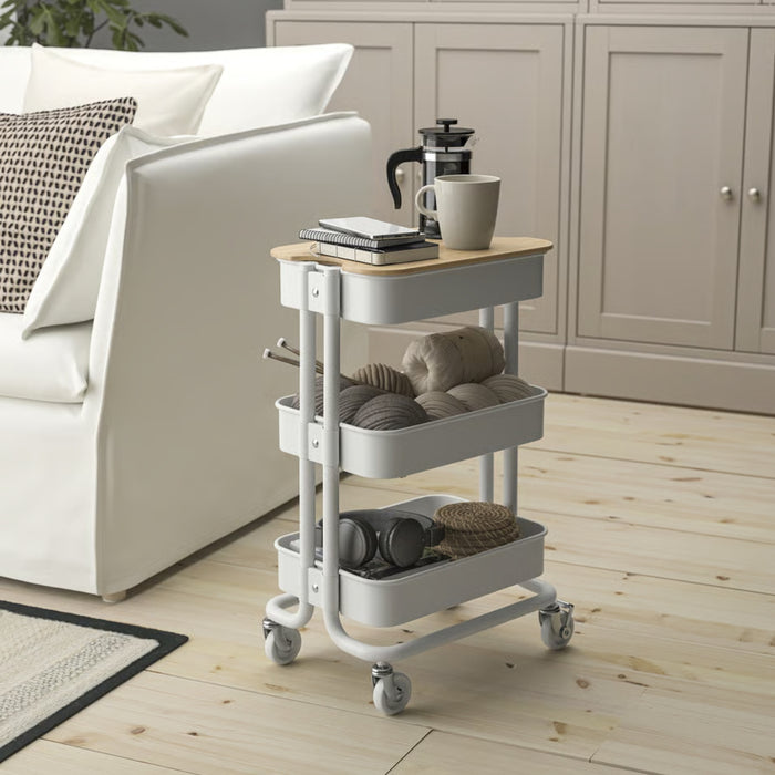 Lightweight and durable NORRÅVA bamboo lid from IKEA, 36x26 cm