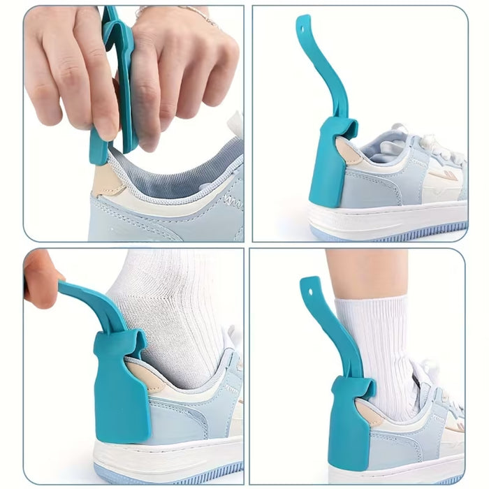Digital Shoppy Unisex Blue Shoe Horn Helper – Handled Shoe Horn for Easy Wear