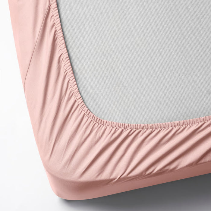 IKEA DVALA Light Pink 3-Piece Sheet Set - Single Bed Size