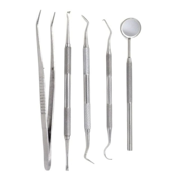 Digital Shoppy Dental Cleaning Kit – 5pcs Stainless Steel Tools for Oral Care