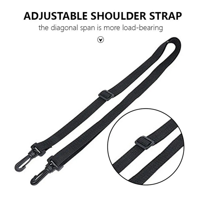 Digital Shoppy insulation cup strap cover – adjustable black woven strap with swivel hooks and buckle, load-bearing design

