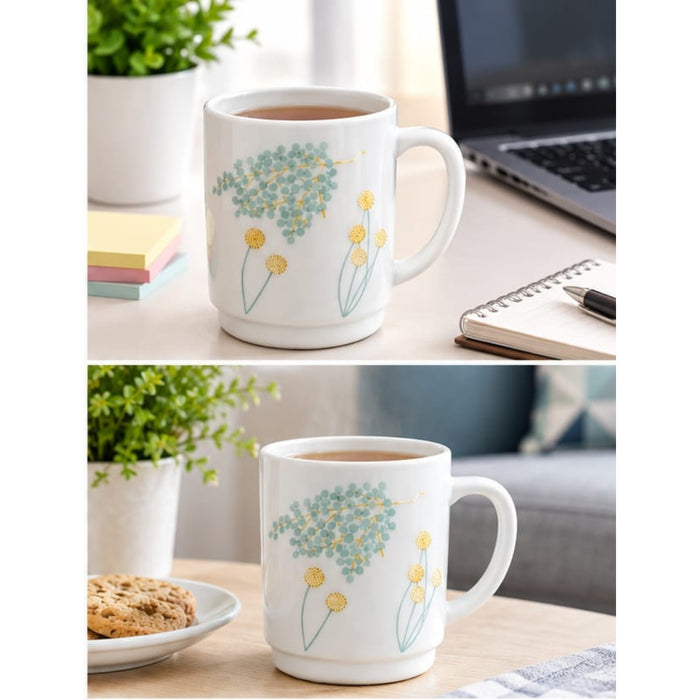 IKEA SKRANTARNA Cup, Floral Pattern 18 cl (6 oz), 6 Pack — Everyday Charm | Tea & Coffee Mugs