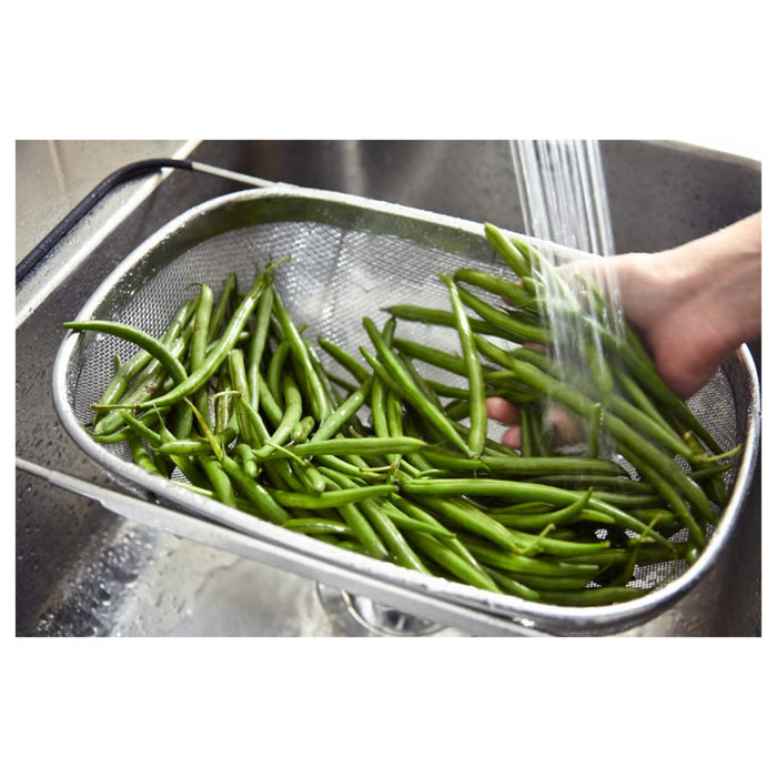 IKEA IDEALISK Draining Duo: 25cm Stainless Steel Colander + 20cm Fine Mesh Strainer