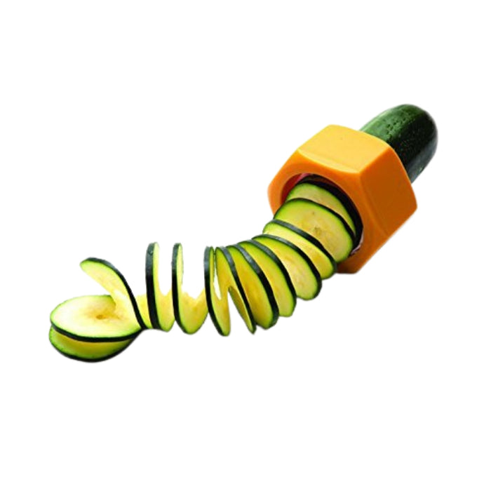 Digital Shoppy Spiral Knife Vegetable Cutter – Creative Cucumber Slicer - Yellow