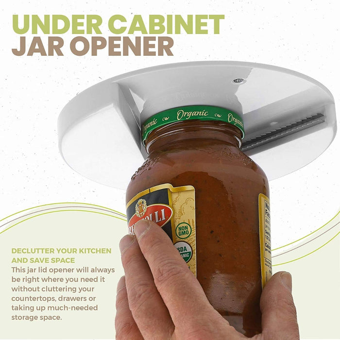 Digital Shoppy Jar Opener — Under Cabinet | Easy Grip for Weak Hands & Seniors