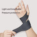 Breathable wrist guard for women, providing compression and stability for sprains, tendonitis, and sports activities.