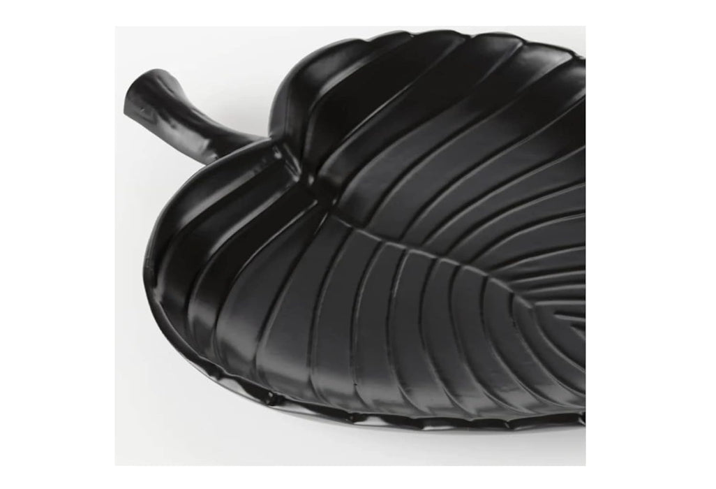 IKEA Decoration, leaf, black, 31*23 cm with  Potpourri, scented/Bonfire, 90 g