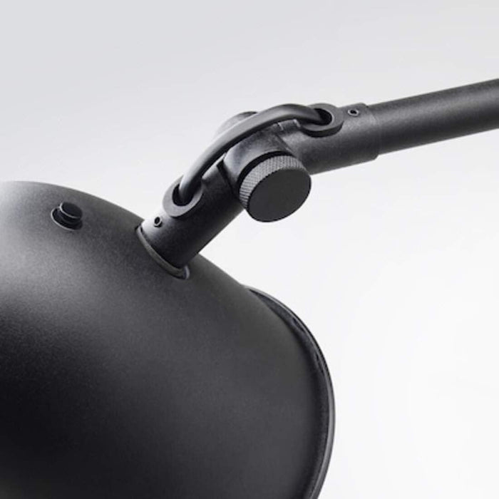 IKEA SKURUP Work/wall lamp, black with Wall lamp, wired-in installation, black