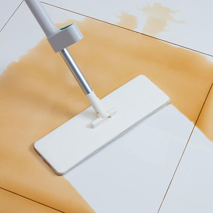 IKEA PEPPRIG Squeeze-Clean Flat mop, Grey, 12x37 cm with Microfibre pad for Flat mop, Grey, 12x37 cm