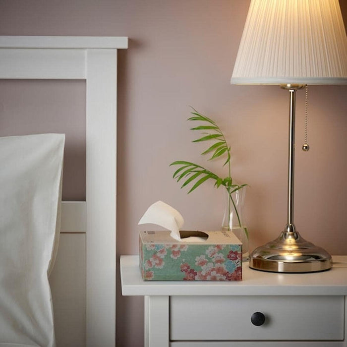 IKEA Tray, black/grey, 28x20 cm with 100 pack of napkin, white & Coffee cup and saucer, white, 20 cl