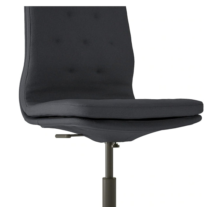 IKEA MULLFJÄLLET Conference chair with castors, Naggen dark grey