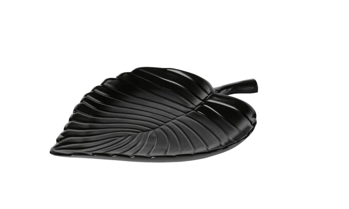 IKEA Decoration, leaf, black, 31*23 cm with  Potpourri, scented/Bonfire, 90 g