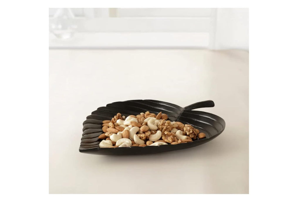 IKEA Decoration, leaf, black, 31*23 cm with  Potpourri, scented/Bonfire, 90 g