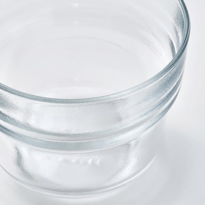 IKEA OLIVTRAST Glass Set – Clear Glass 29 cl with Light Brown Glass 29 cl