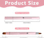 Measurements of Digital Shoppy Portable Retractable Nylon Lip Brush Makeup
