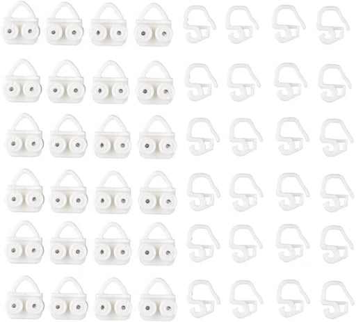 IKEA VIDGA glider and hook white 2cm curtain track accessory for gathering tape curtains #10260766