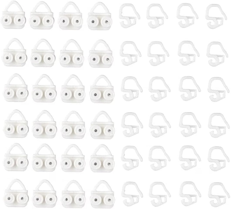 IKEA VIDGA glider and hook white 2cm curtain track accessory for gathering tape curtains #10260766