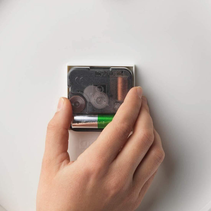 IKEA SÖNDRUM/DEKAD Wall clock, white with Alarm Clock (White)