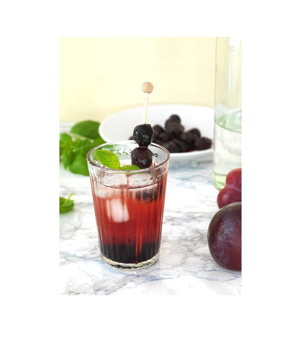 IKEA VARDAGEN Glass, clear glass, 31 cl with Drinking straws/clean brush set of 5, mixed colours and Paper napkin, white, 16x32 cm