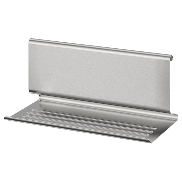 IKEA KUNGSFORS/GRILLTIDER Rail, stainless steel 56 cm with Tablet stand, stainless steel, 26x12 cm and Squeeze bottle, plastic/transparent330 ml