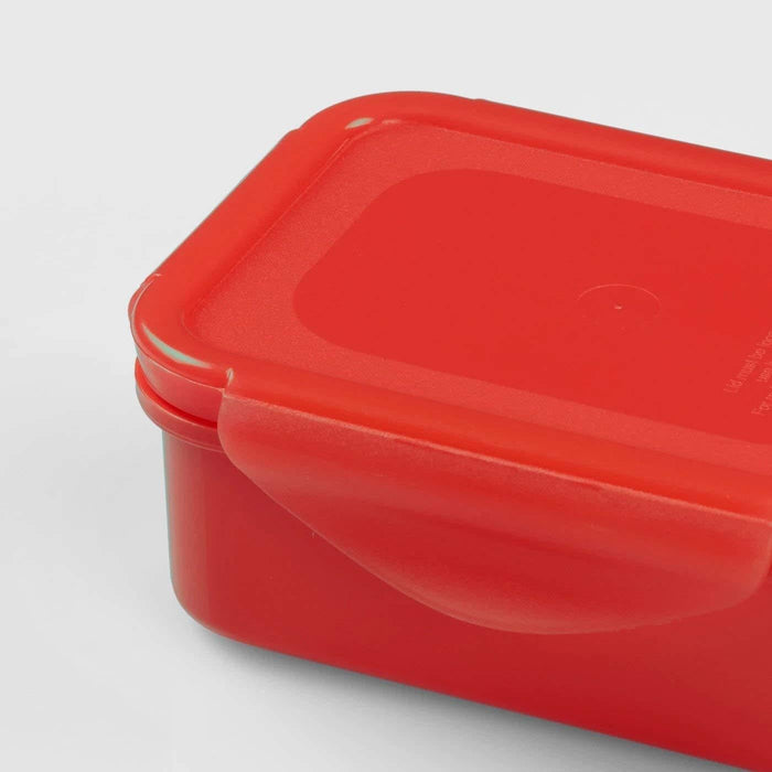 Ikea KAPTENSFISK and FULLASTAD Lunch Box Set, Yellow and Red, with Compartments, 23x13x6 cm and 13x10x5 cm