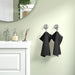 GULVIAL 40x70 cm hand towel folded neatly on bathroom shelf
