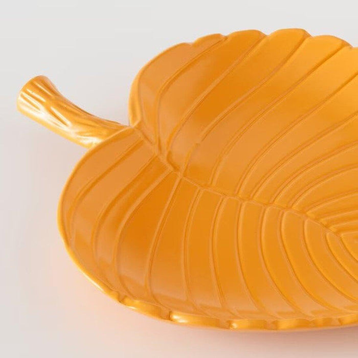 IKEA Decoration, leaf, yellow, 22x16 cm with Scented potpourri, Citrus flower yellow, 60 g