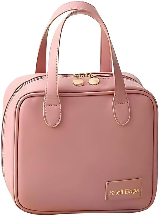 Digital Shoppy PU Large Capacity Travel Make Up Storage Organizer Makeup Pouch Cosmetic Bag Shell Bags