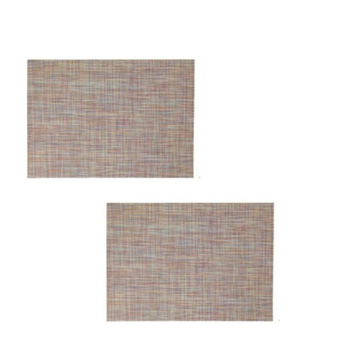 Ikea Dining Set with 2 White Bowls, 4 Pair Wooden Chopsticks, 2 Placemats, Asian Style Tableware