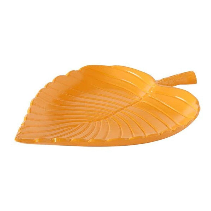 IKEA Decoration, leaf, yellow, 22x16 cm with Scented potpourri, Citrus flower yellow, 60 g