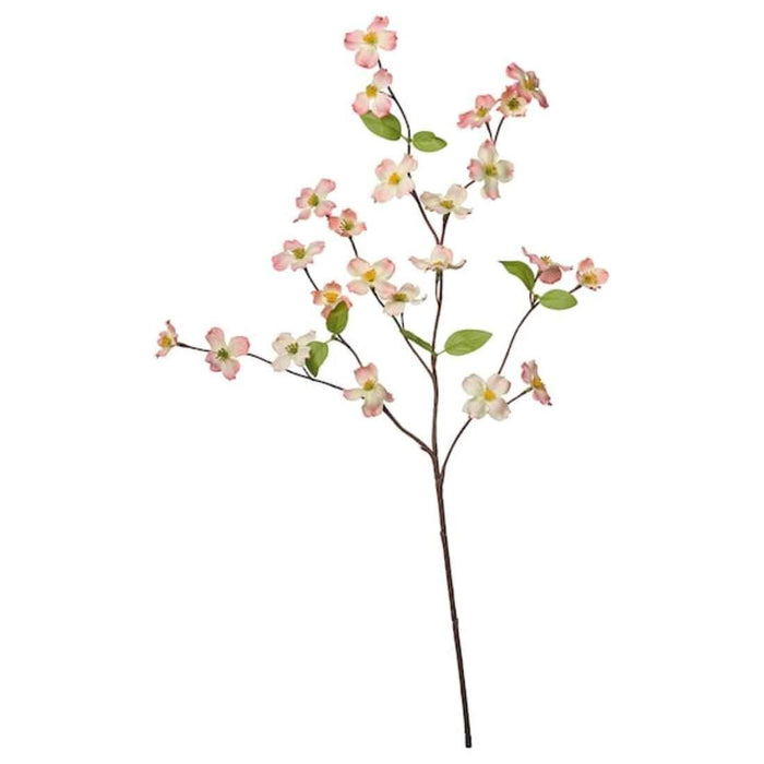 IKEA SMYCKA Artificial flower, in/outdoor/Dogwood pink56 cm with Artificial flower, in/outdoor/Dogwood white, 56 cm (22 ")