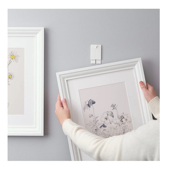 IKEA Frame, black, 13x18 cm With Adhesive hook for frame, White