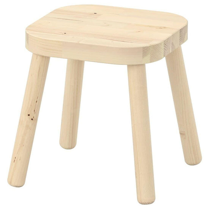 IKEA FLISAT Children's Stool, Pine with Stool Cover, Toadstool Shaped/red White