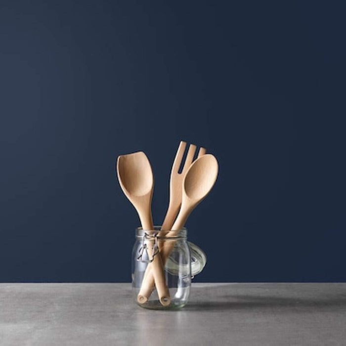 IKEA RORT Spoon, round/beech with  RÖRT Spoon, beech
