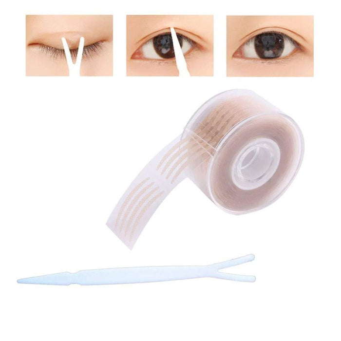 Digital Shoppy Eye & Lip Beauty Combo – 600PCS Invisible Double Eyelid Tape Stickers with Magic Color Changing Glossy Lip Balm