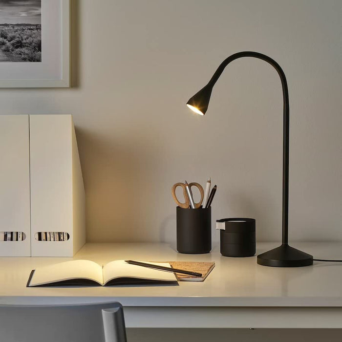 IKEA NÄVLINGE LED Work Lamps (Black & White) – Adjustable Task Lighting for Desk & Study