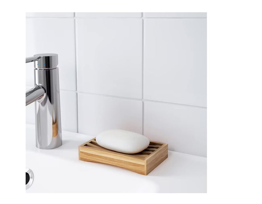 IKEA  DRAGAN Soap dispenser with Soap dish, bamboo