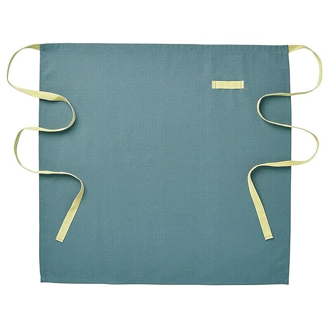 IKEA SANDVIVA Kitchen Textile Set (Pot holder, silicone 18x18 cm, Tea towel, blue 40x60 cm, Oven glove, Apron,Waist apron)