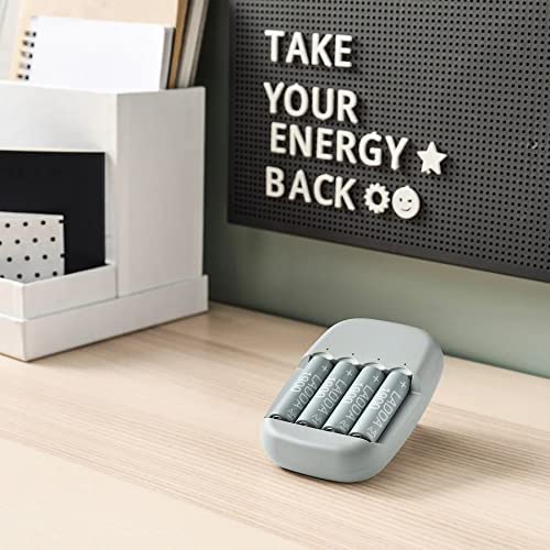 Ikea LED String Lights, White, 12 Lights, 2.1m Length, Battery Operated, Indoor Use with LADDA Rechargeable AAA Batteries