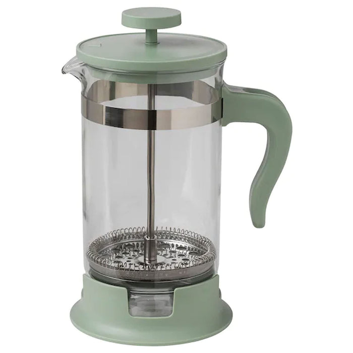 Image of IKEA Coffee/Tea Maker: "IKEA Coffee/Tea Maker in Glass/Stainless Steel Light Green (1L) - Sleek and stylish design for coffee and tea enthusiasts." 80538695