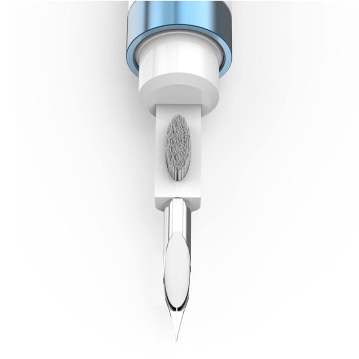 Digital Shoppy Close-up of microneedling cartridge with blue ring and circular needle cluster