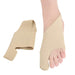 Digital Shoppy Big Foot Toe Valgus Bandage – Orthopedic foot sleeve with toe hole shown worn and laid flat