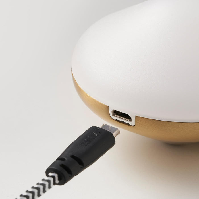 IKEA BJÖRKSPIREA LED decoration lighting, black tube-shaped with LED decoration lighting, brass-colour diamond-shaped, 2 pack