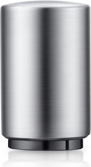 Metallic cylindrical object on a white background